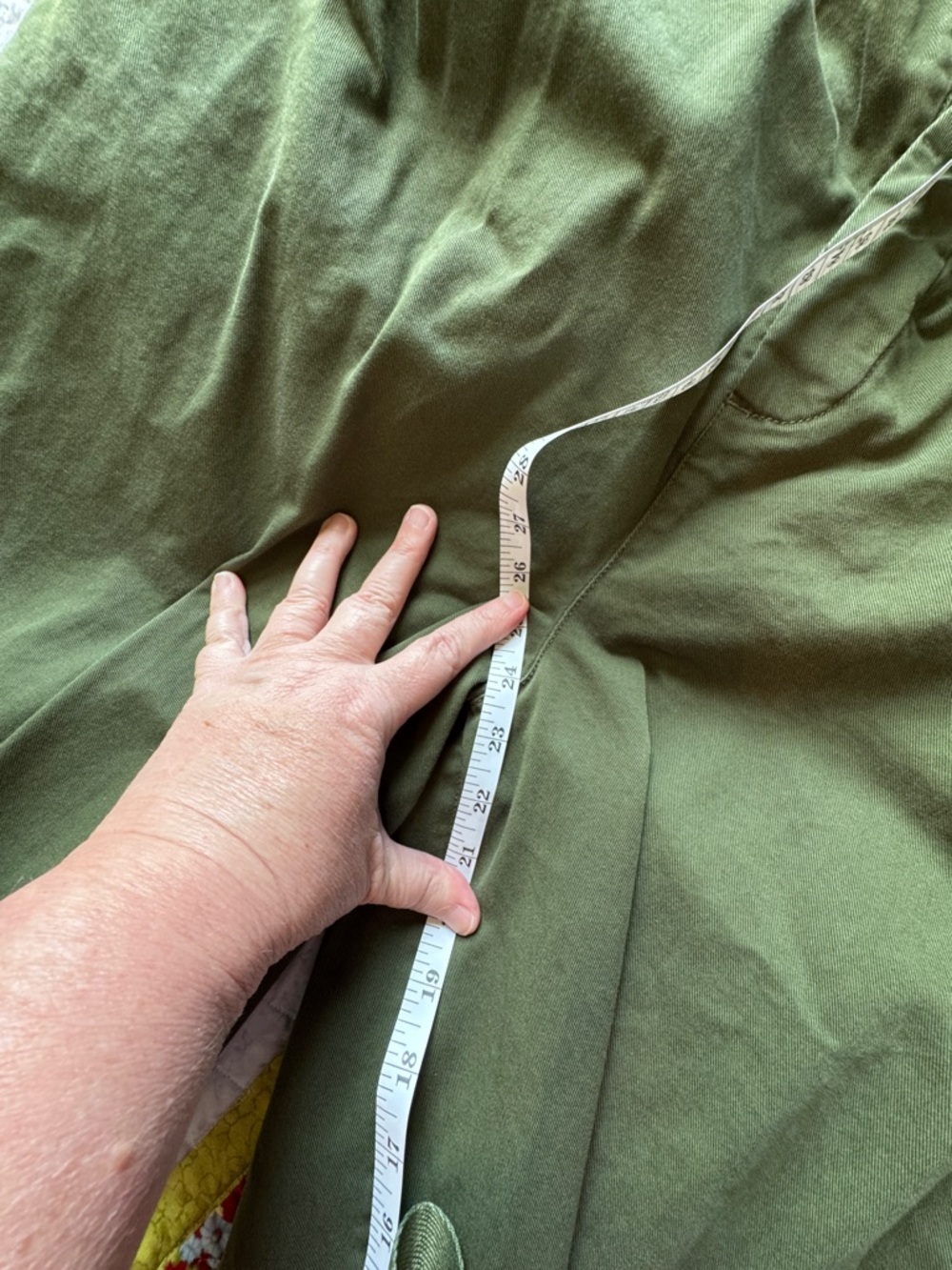 ๐ Free People Olive Wide-Leg Cotton Trousers - Picture 4 of 6